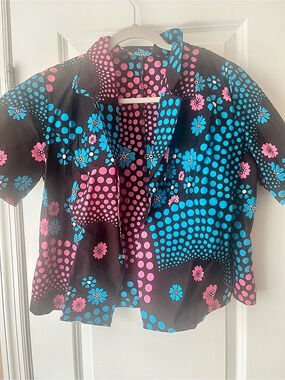 NWOT Women’s AfriPride Multicolor African Print Crop Jacket Size M